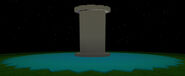 The back of the pillar