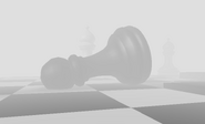 Fallen, black pawn