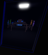 The room containing the present for Esmay.