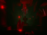 Runner_Ruby's red, crystal cave. He declares himself the emperor of this portion of "The Veil", and even has his own statue.