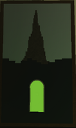 A painting of what seems to be the “true portal” near The Abyss.