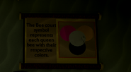 A scroll that lays on the floor near the broken building.