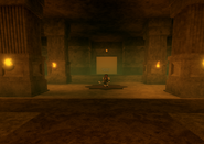 The small arena in the tomb, where the miniboss is located.