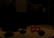 StackOfPumpkins sits sadly near his pumpkins in "Spirit's Destruction."