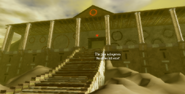 The temple that the path leads to. It will teleport the player to “Burrowed".