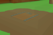 The hatch that can be uncovered after finding out the code for the statue.