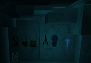 The cave with the symbol order.