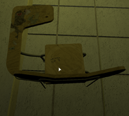The graffiti on the desk