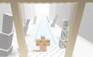 The beginning of the icy bridge within ‘precious snow heart.’