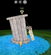 An old version of My school playground showing a hanged CAROLlNE.