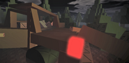 Crashed car in Eudora's game, Hereafter.