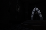 “His Hideout” with a stone arch.