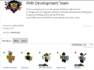 An image of the RMH Development Team group from April 2018.