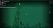 The destroyed lighthouse in the revamp.