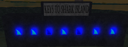 Code order to Shark Island on Crab Island.