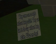 A riddle found in Moonlight Creek