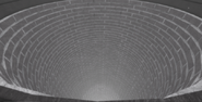 The deep hole at the center of the vast landscape of “ＡＳＨ . ＳＮＯＷ”.