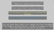 The dialog after completing Castaway.