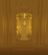 The temple where the ladder is placed.
