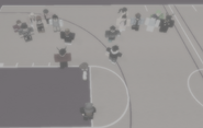 View of team captain’s choosing teams for basketball.