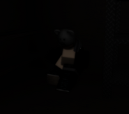 Rykwah cries alone in the Janitor’s closet. Touching her will also teleport you somewhere.