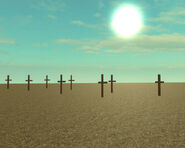 A group of crosses featured in the game.