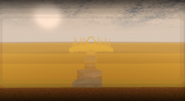 Pathway to the temple structure that teleports to Afterwards. Portal unactivated.