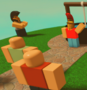 The scene where Oulorfinted is letting citizens have some water from the well in "His reason".