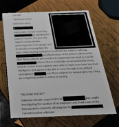 The classification document for the Stoneman Potion, created by Bart Montgomery.