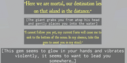 The dialog at the beginning, if the player has prealably completed In Ruina Eius De Nephilim and obtained the “Eye of Immortius” badge.