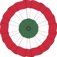 The second decal inside of Hosiesseg's inventory, "Ereklye". The image shows a Hungarian cockade.