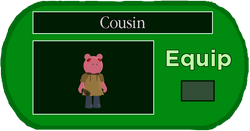 Roblox Piggy Skin & traps Concepts on X: Cousin skin concept for Piggy  ALPHA Author:Patrick Star Name: Cousin Costs:465 Soundtrack: Baby music  Screen: Im not Author of this skin but other people