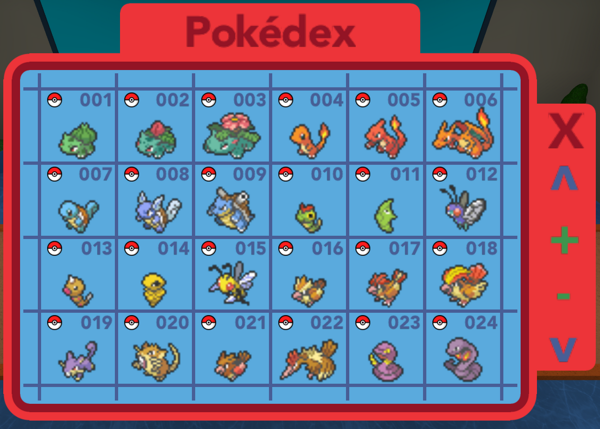User blog:Firetigeris/Current Pokedex, Pokémon Brick Bronze Wiki