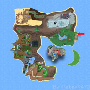 Secret Lab on Roria Town Map.