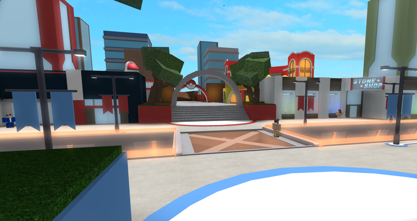 Anthian City Shopping District Pokemon Brick Bronze Wikia Fandom - shopping center roblox