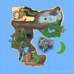 Cragonos Mines on Roria Town Map.