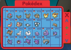 User blog:Firetigeris/Current Pokedex, Pokémon Brick Bronze Wiki