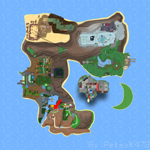 Steam Chamber on Roria Town Map.
