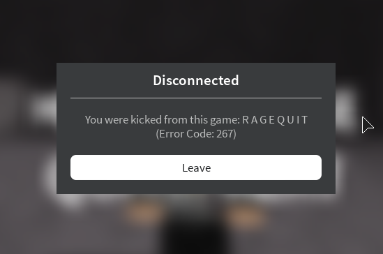 RAGE QUIT! - Roblox