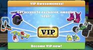 Ad stating that VIPs can get access to exclusive Legs.