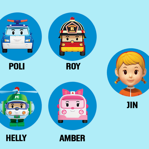 Robocar poli characters top