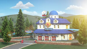 Rescue team's headquarters in the morning