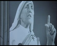 Mother Teresa picture at sludge plant