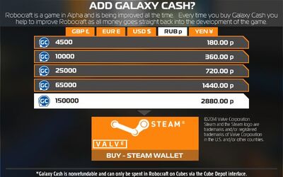 Add galaxy cash