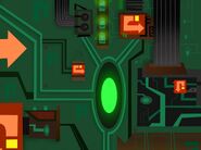 Background design of a Roboboy's circuit board, when they were Superactivated and were going to explode