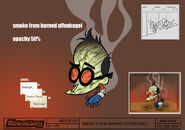 The FX design of Affenkugel's smoke after being electrified (Notice the mispelling of his name in the top as "Affunkugel", but not in th bottom part)