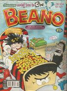 The cover of The Beano with Robotboy on it. The comic appeared in this issue