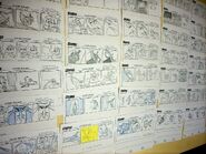 Act 1 storyboard. Matt Jones: This is Act 1 of my board. I had a groovy episode based on an outline by Heath. Tommy, Robotboy & Gus get trapped inside a surreal, fantasy world created by an evil magician.