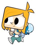 Taking Robotboy in my backpack