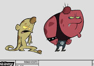 Character design for the parasites in this episode